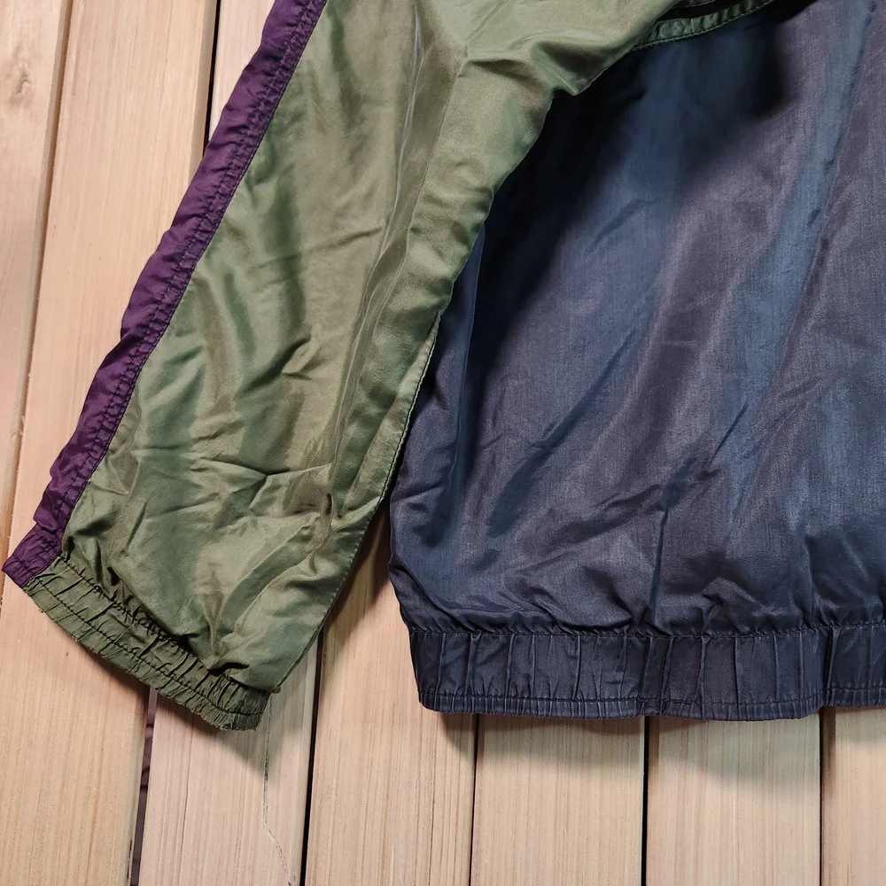 Vintage Nike Windbreaker Men's Green and Black Jacket 90s - Picture 11 of 16